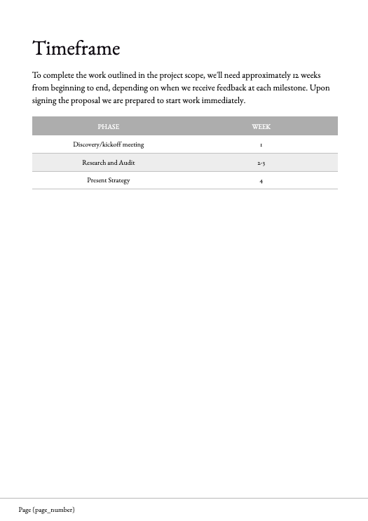 Web Audit/Strategy Proposal Template